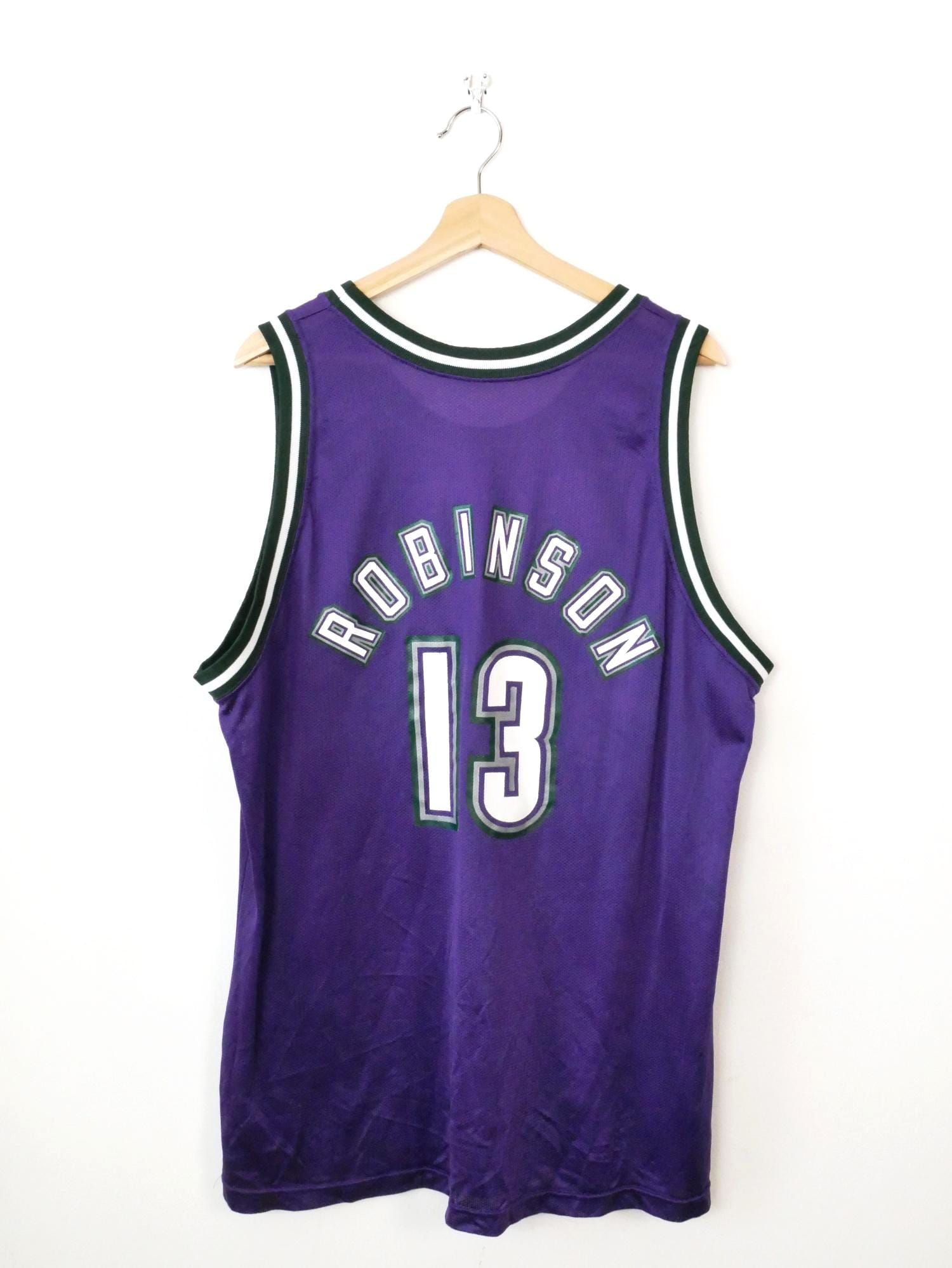 Vintage 90s Champion Milwaukee Bucks Glenn Robinson NBA Jersey
