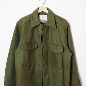 Vintage 1980's Canadian Army Cold Whether Wool Field Shirt/Deadstock/NEW/XS/S/M image 2