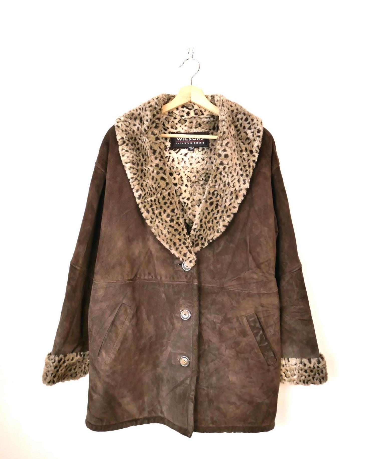 Leather Suede Leopard Jacket - Etsy Canada