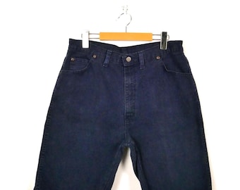 Vintage Anchor Blue Baggy Jean Shorts Mens Size 42 90s Jeans