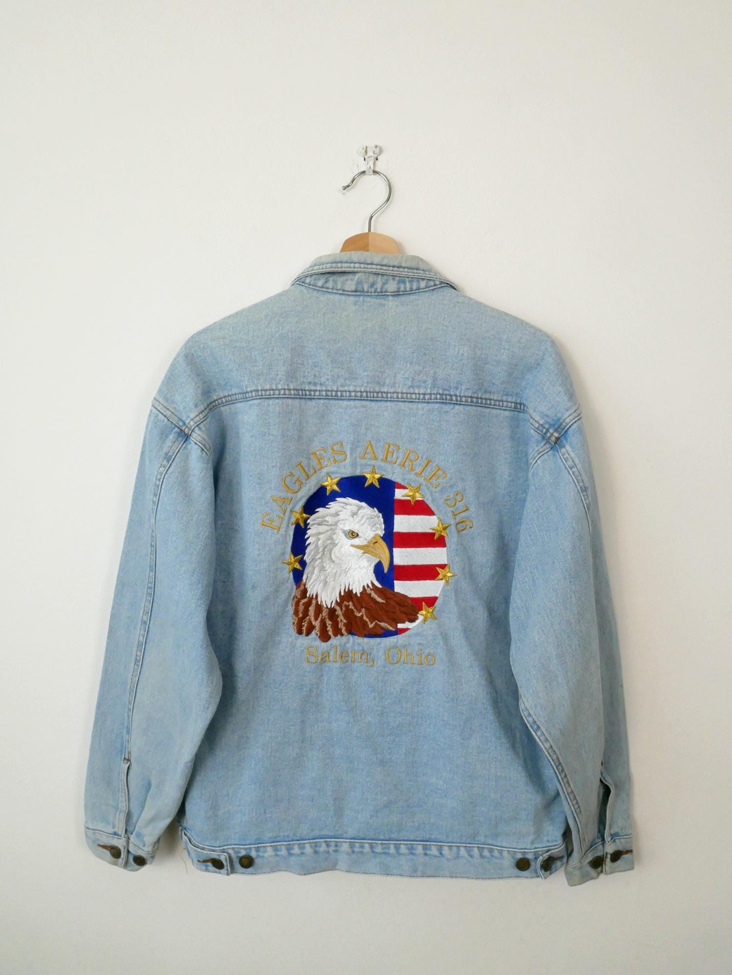 90s Jacket Eagles - Etsy