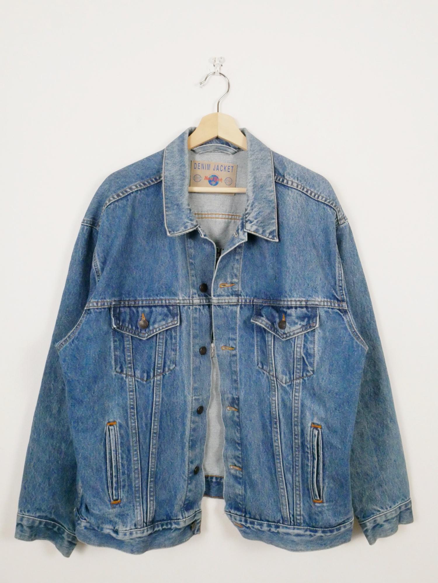 90s Hard Rock Cafe Puerto Vallarta Denim Jacket Women's Jean