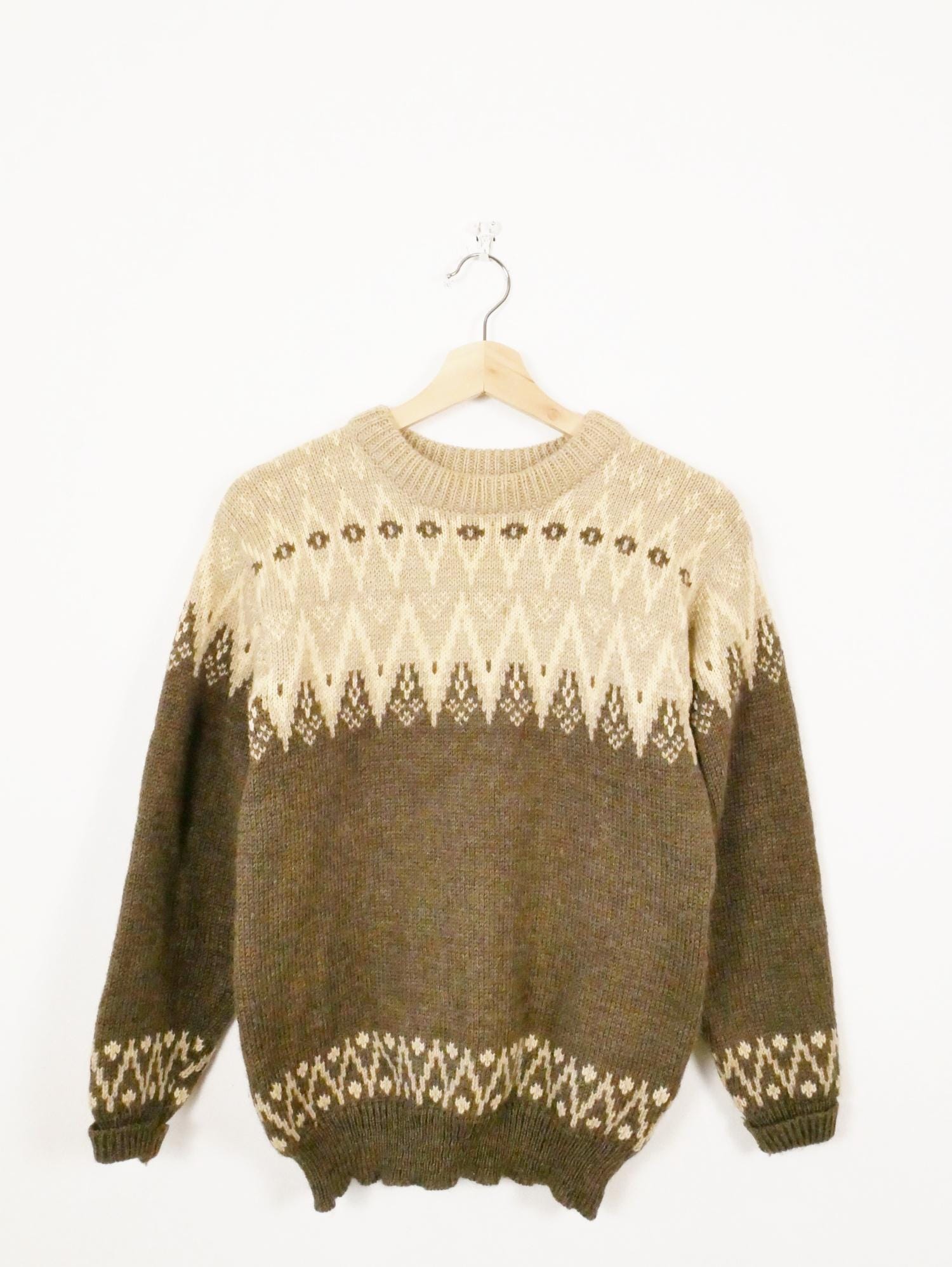 VTG 60's 70's JCPenney Towncraft UGLYnordic ski knit