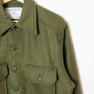 Vintage 1980's Canadian Army Cold Whether Wool Field Shirt/Deadstock/NEW/XS/S/M image 7