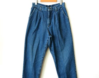 Jeansy Vintage Lee z wysokim stanem i zwężanymi nogawkami/Mom's Jeans/W29