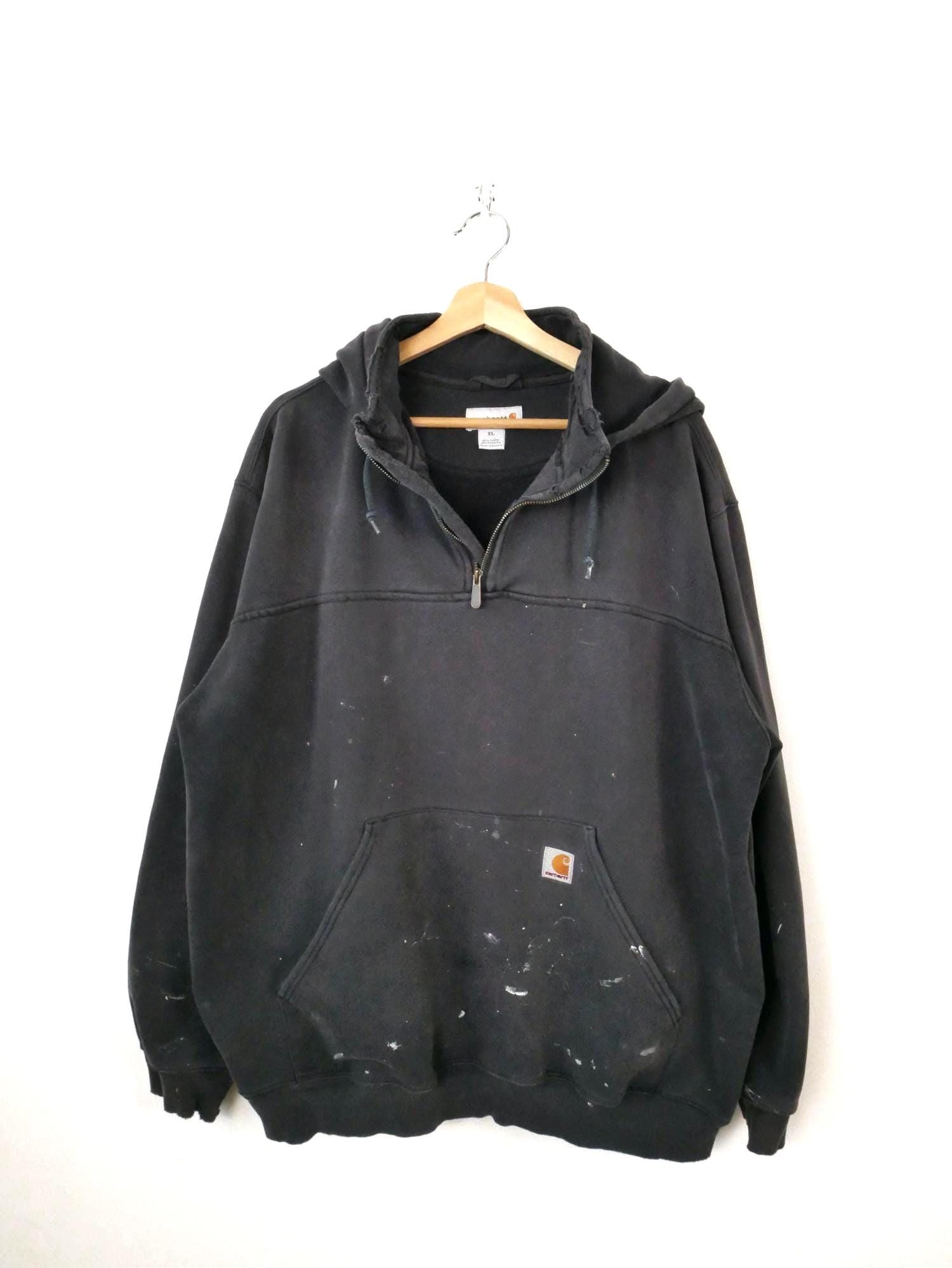Sweat à Capuche Vintage Feel J'adore - Bleu, Poche, Vieilli, Taille S - Neuf Sans étiquette