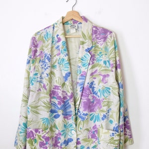 Vintage Women&#39;s Floral print Light Blazer/Women&#39;s Jacket