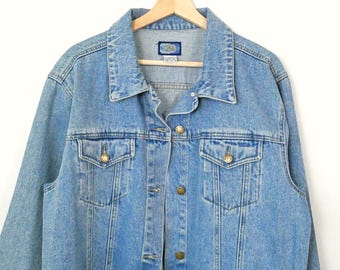 Vintage 90s Dixie Blues Women's Light Wash Denim Jacket - Etsy Canada