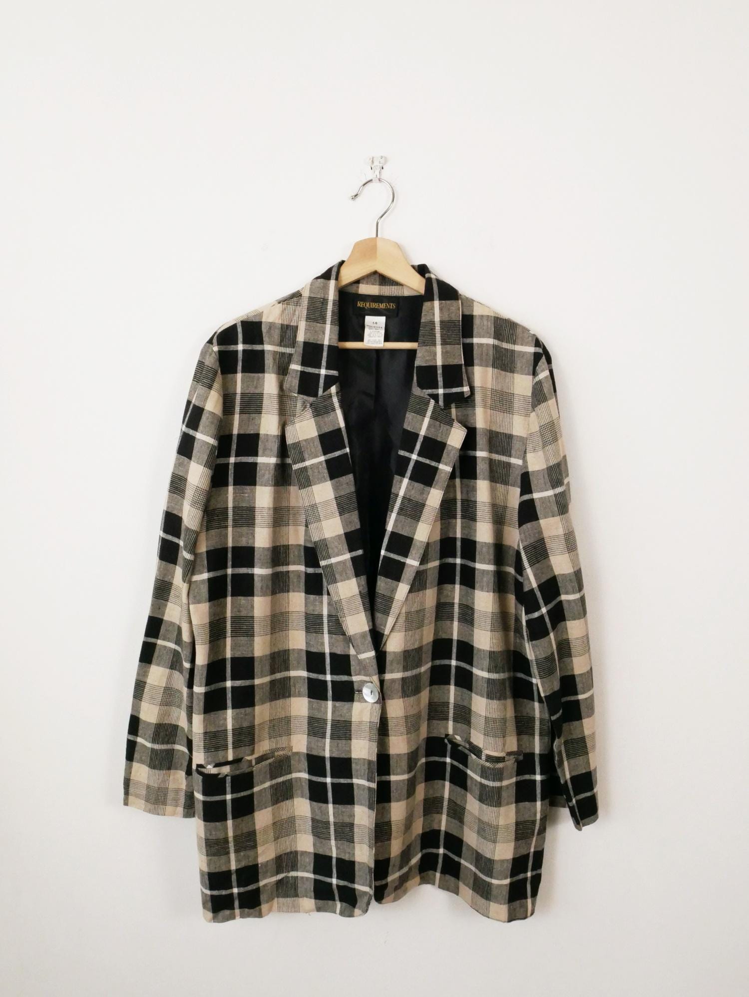 80s Linen Jacket - Etsy Canada