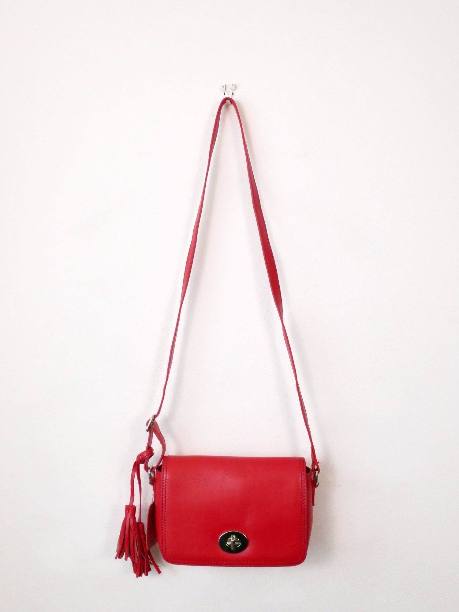 Red coach satchel purse hotsell