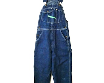 Vintage KEY Denim Overalls/Dungarees Full jean Overalls/Carpenters Overalls/W30