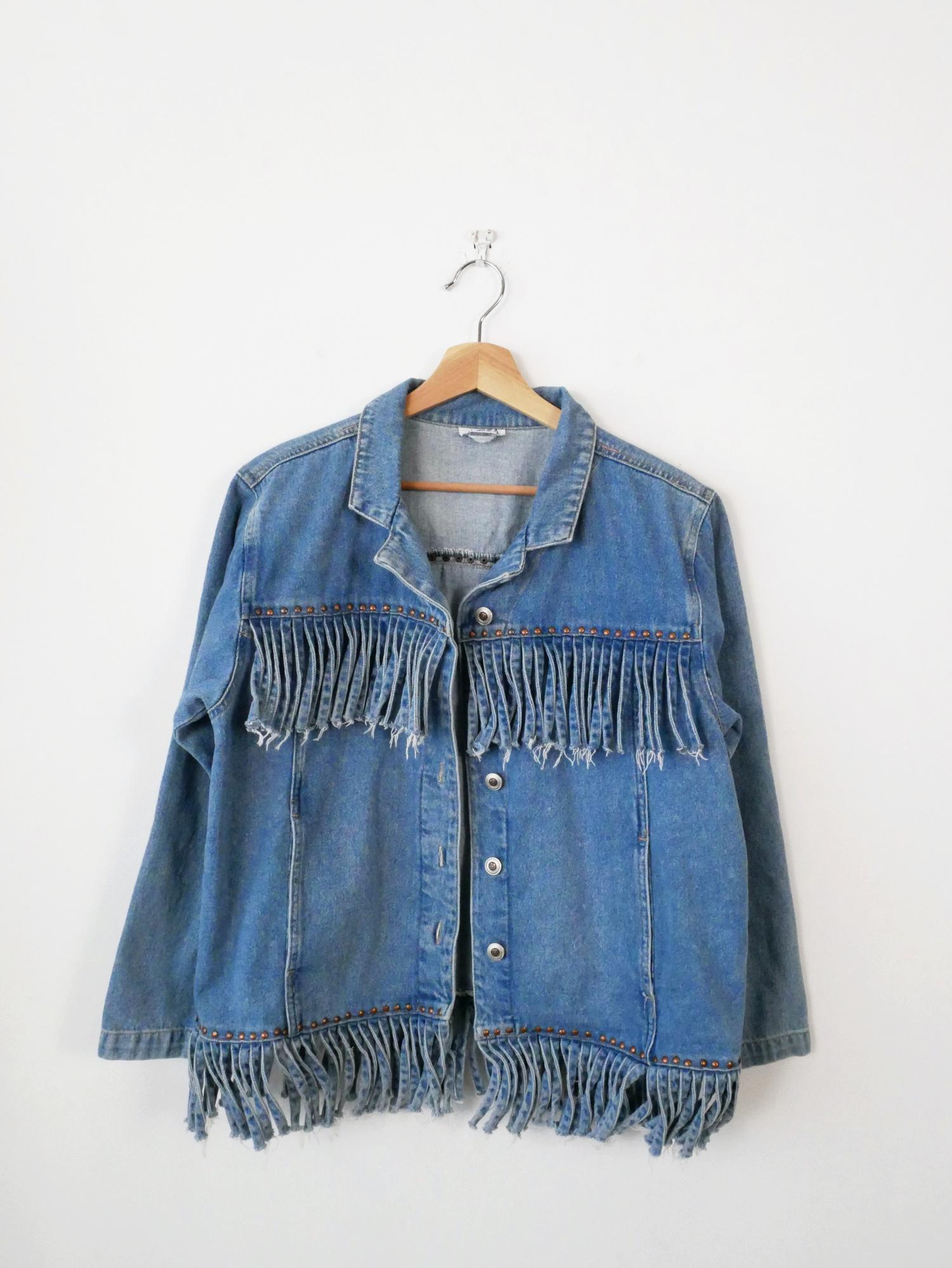 ファッション姫 通販 Vintage 1990s Mesa Women's Fringe Denim Jacket/denim Fringe ジャケット・アウター
