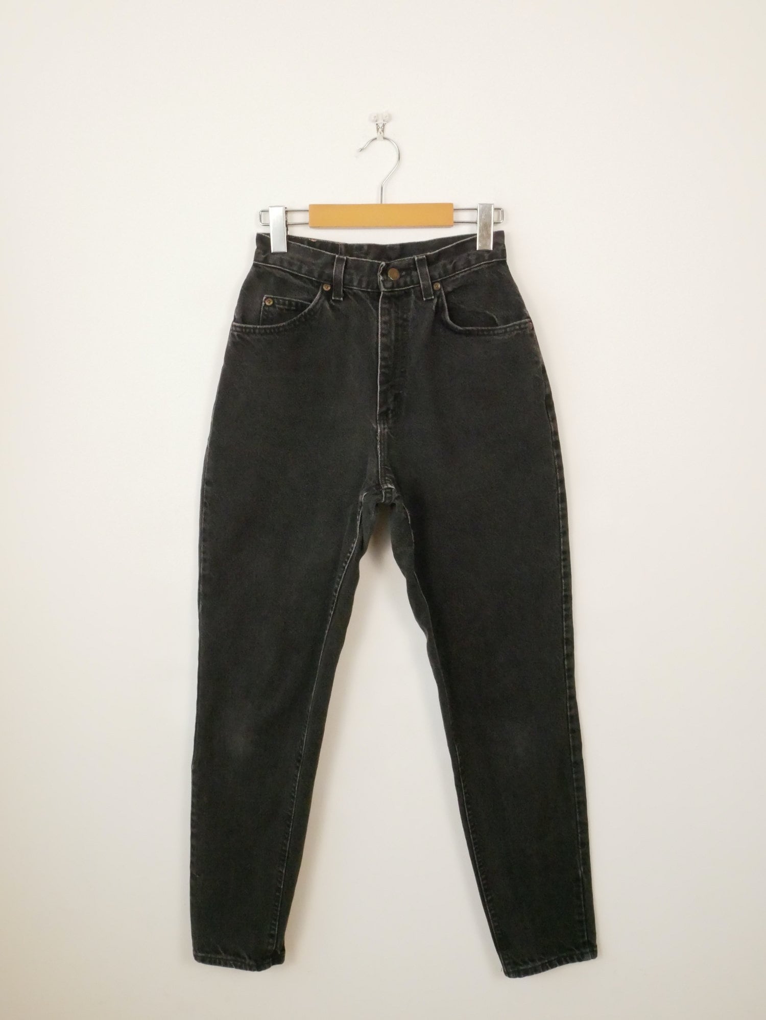 1970s High Waist Jeans 28 to 29 Waist Cropped Dark Indigo Blue Relaxed  Bianca Nygard Vintage Denim 80s Dark Wash Mom Jeans -  Canada
