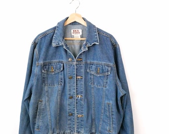 Vintage ELY Outerwear Men's Jean Jacket/Denim Trucker Jacket