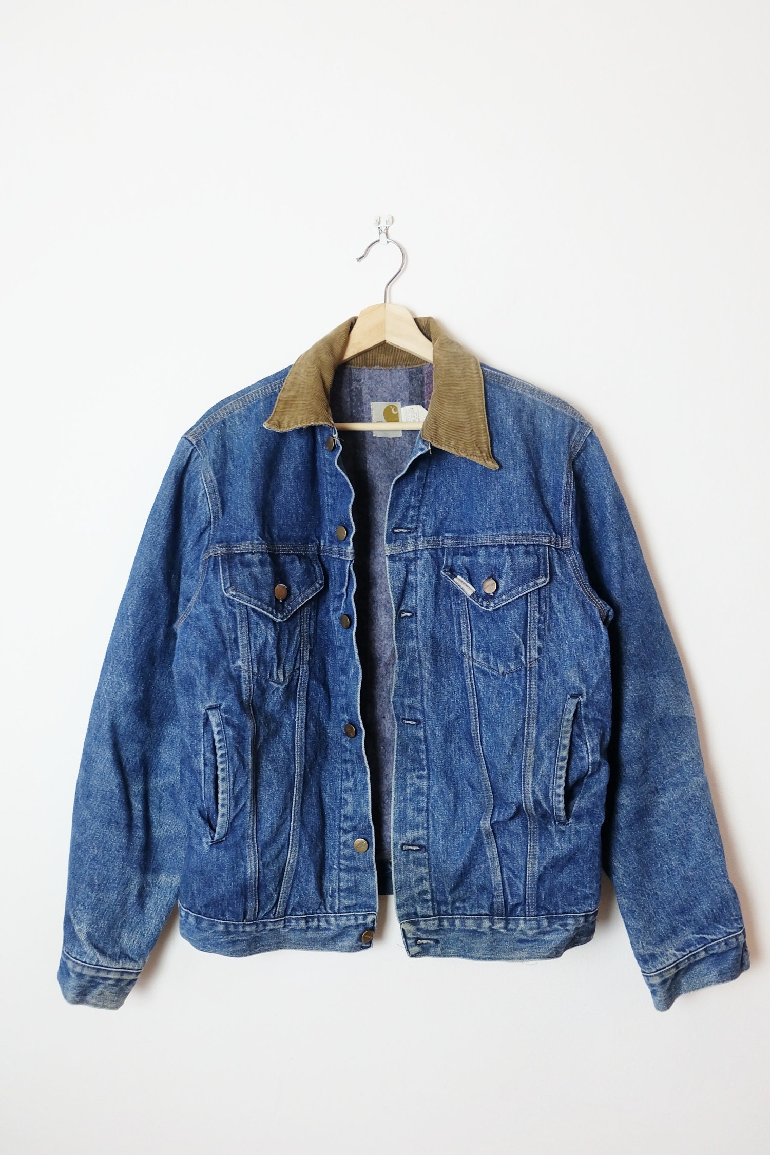 Carhartt C59DST Washed Denim Chore Coat- Blanket L