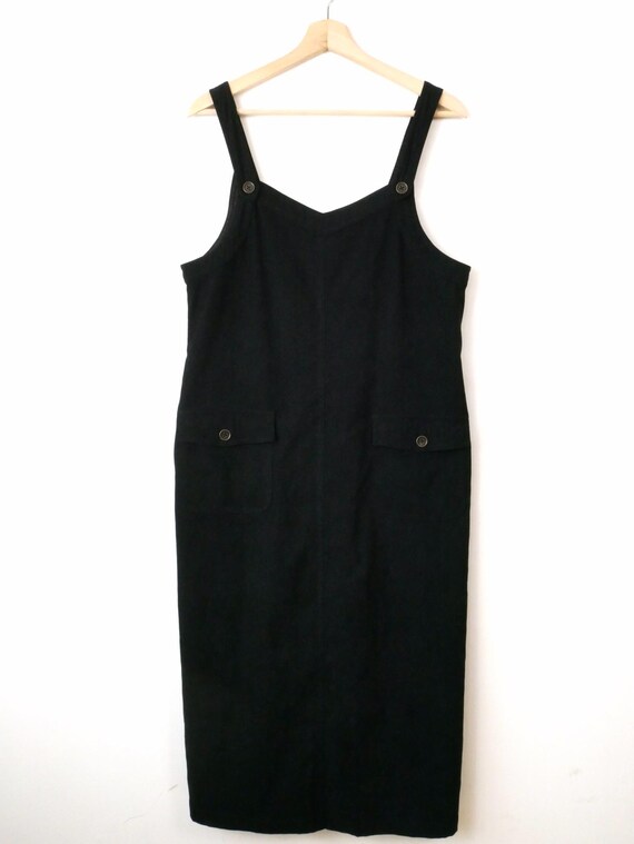 Vintage Women s Black Skirtall Market Dress from 90s