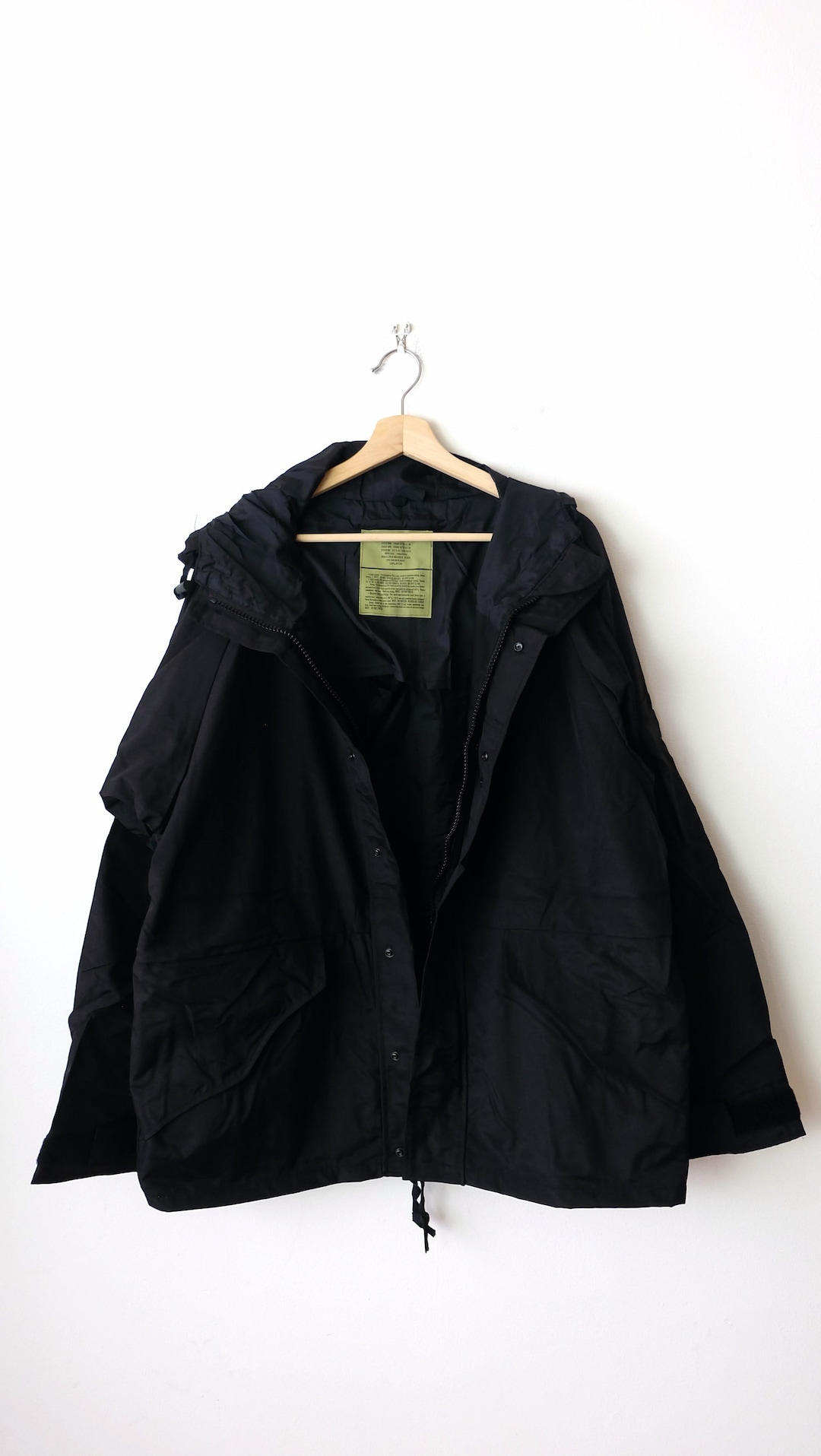 DAN Cold Weather Parka ブラック Rejork Men's Extra Long Parka Winter Coats Hooded Puffer