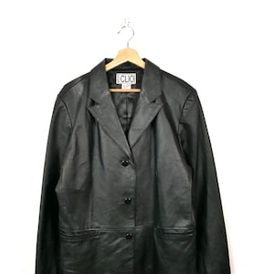 90s Leather Jacket - Etsy Canada