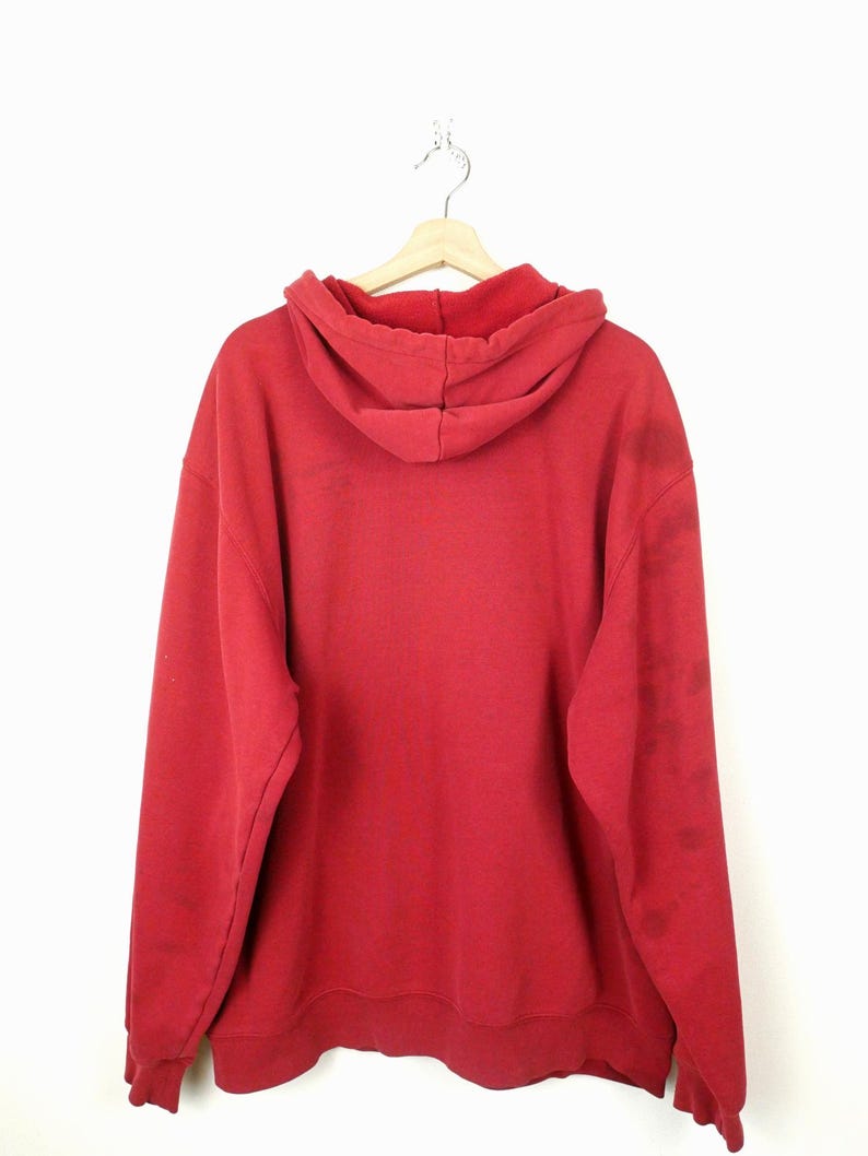 Carhartt Distressed Men's Red Paint Splatter Hoodie 2XL Bild 9