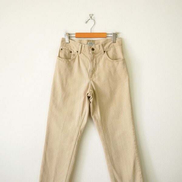 L.L.Bean Women's Straight-Leg Jeans/Original Fit/W28/Beige