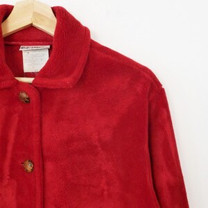 Chaqueta polar extragrande de alce rojo para mujer de Robert Kitchen Canadá, años 90 imagen 4