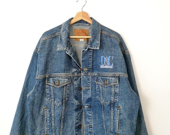 Levis Denim Trucker Jacket Vintage 90s 70507-4890 Mens Size Large