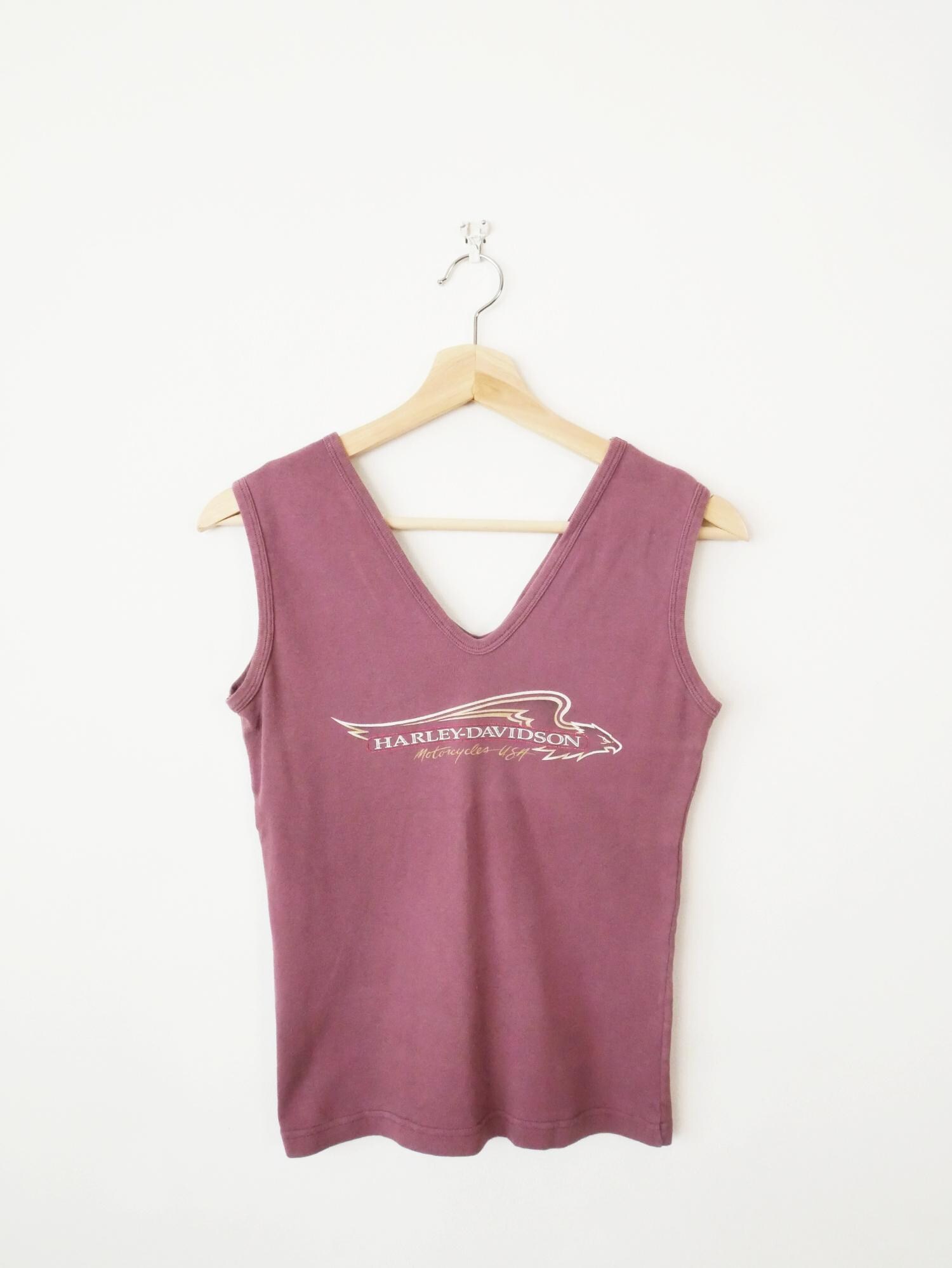 Harley Davidson Women's Graphic Tank Top/Sleeveless Tee/Made in USA