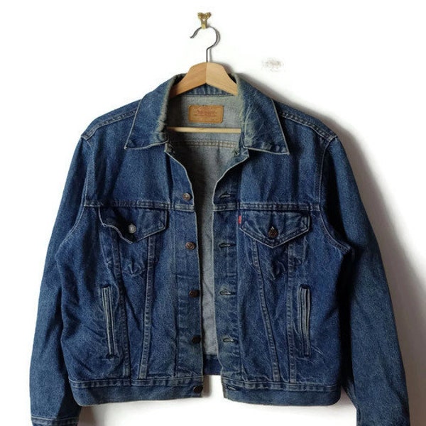 Damaged Vintage Levi's Denim Jacket/Jean Jacket from 80's/Grunge