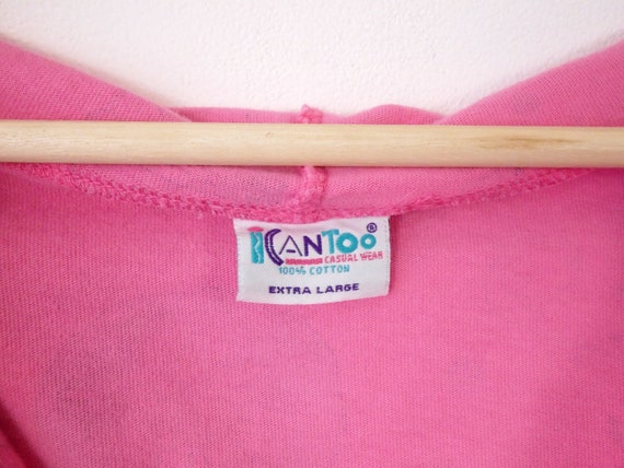 Vintage Fish/Seashell allover pattern Hooded T-sh… - image 5