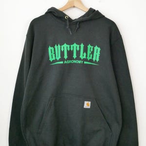 Sudadera con capucha gráfica negra Carhartt para hombre sin usar imagen 2