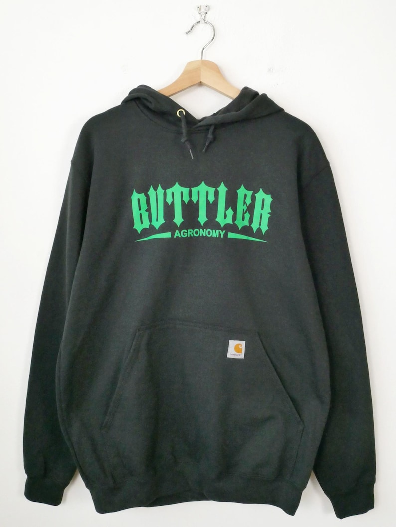 Sudadera con capucha gráfica negra Carhartt para hombre sin usar imagen 2