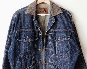 Vintage Prezzia Acid Wash Jean Jacket 