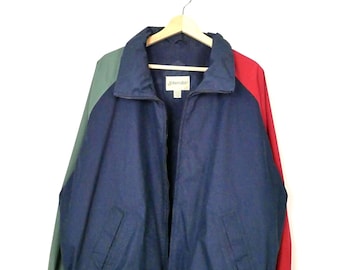 Vintage St John's Bay Outdoor Coat M 90s Beige Zip Snap - Etsy