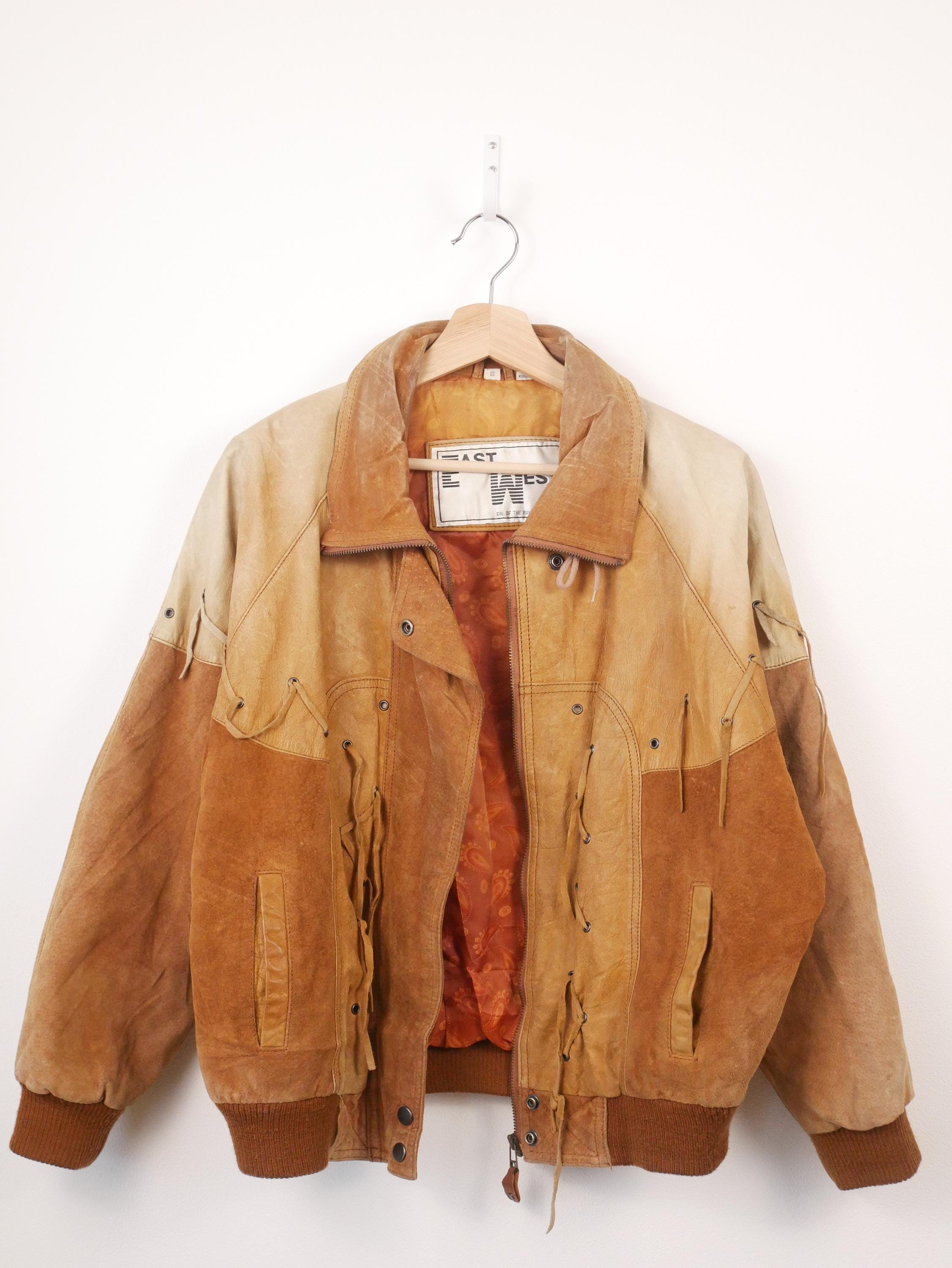 East West Leather Jackets - Etsy