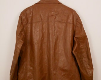 Vintage 1970's Ralph Edwards Sportswear Men's Leather Coat