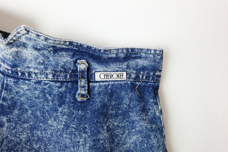 Vintage High Waist Acid Wash tapered Denim PantsJeans from 1980/'sW28