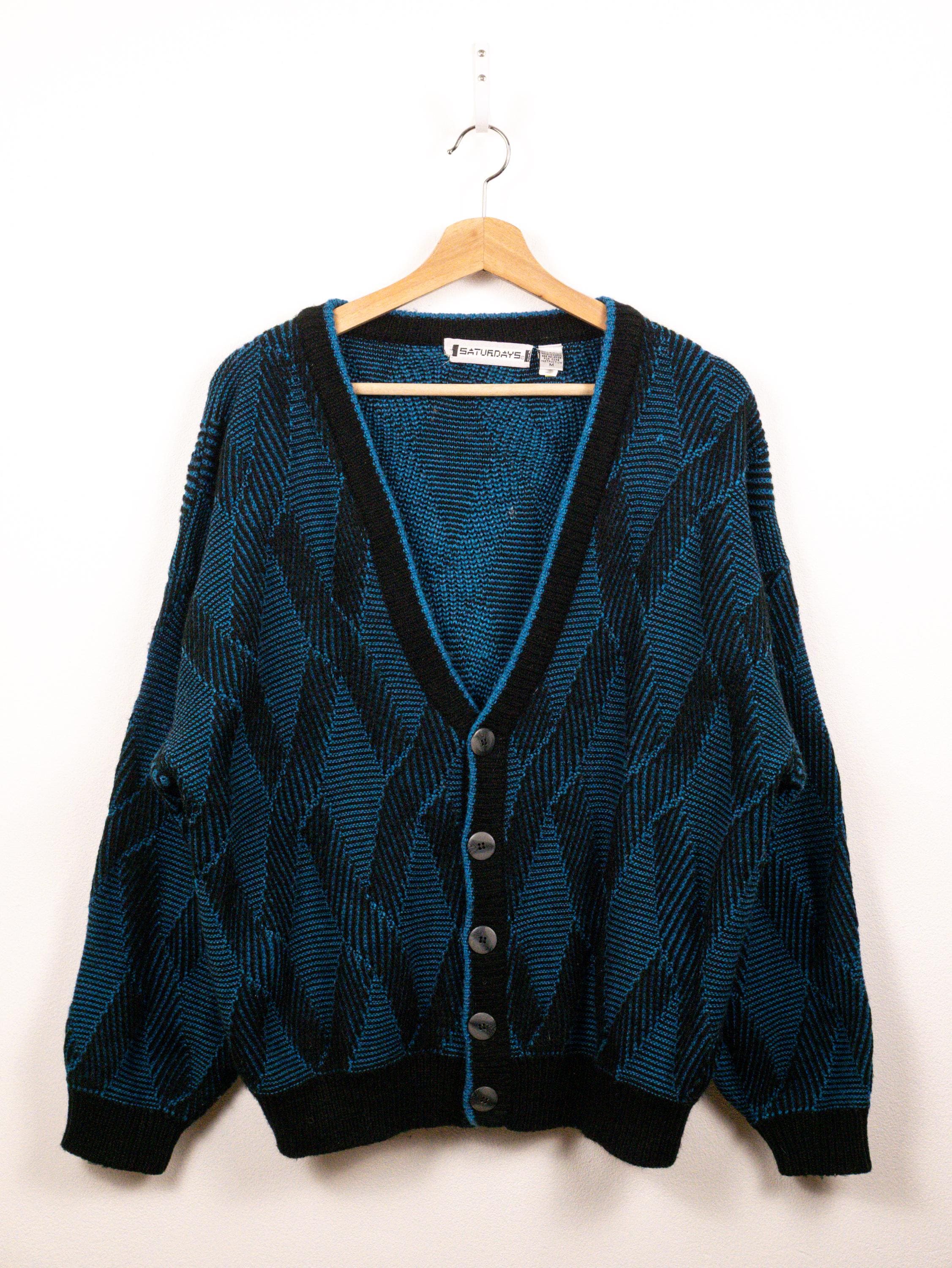 90's Mens Cardigan - Etsy