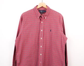 Chemise homme St. John's Bay manches longues à carreaux flanelle