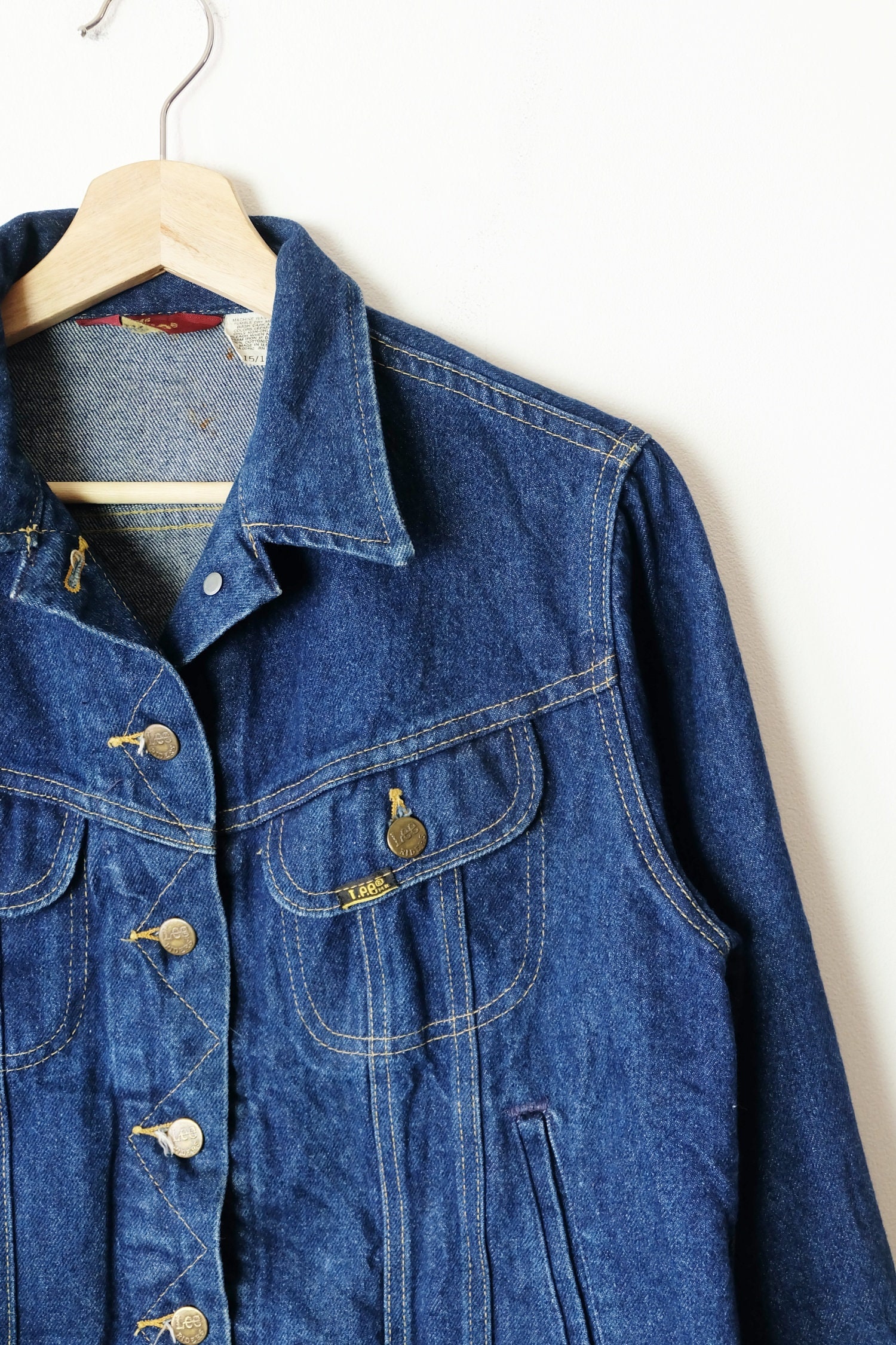 Vintage 1980s Ms Lee Women's Jean Jacket-made in USA - Etsy