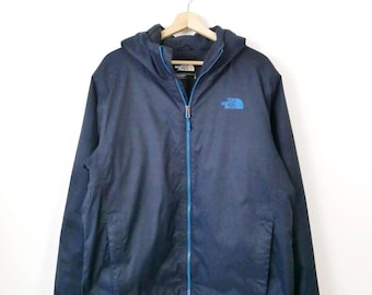 The North Face Dark Blue Hooded Rain Jacket, Men's L