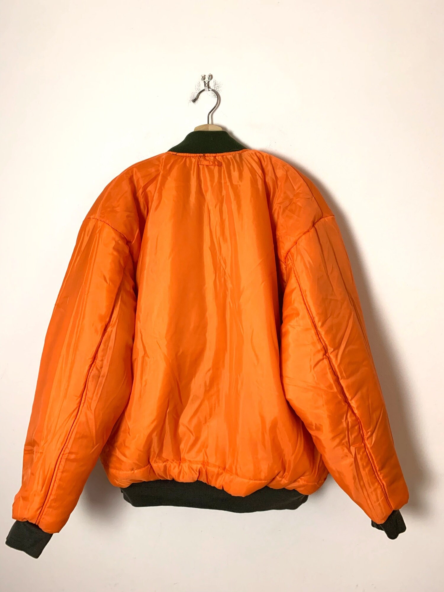 Vintage Sage Green MA-1 Flight Bomber Jacket/nxp/made in Vintage Sage Green MA-1 Flight Bomber Jacket/nxp/made in