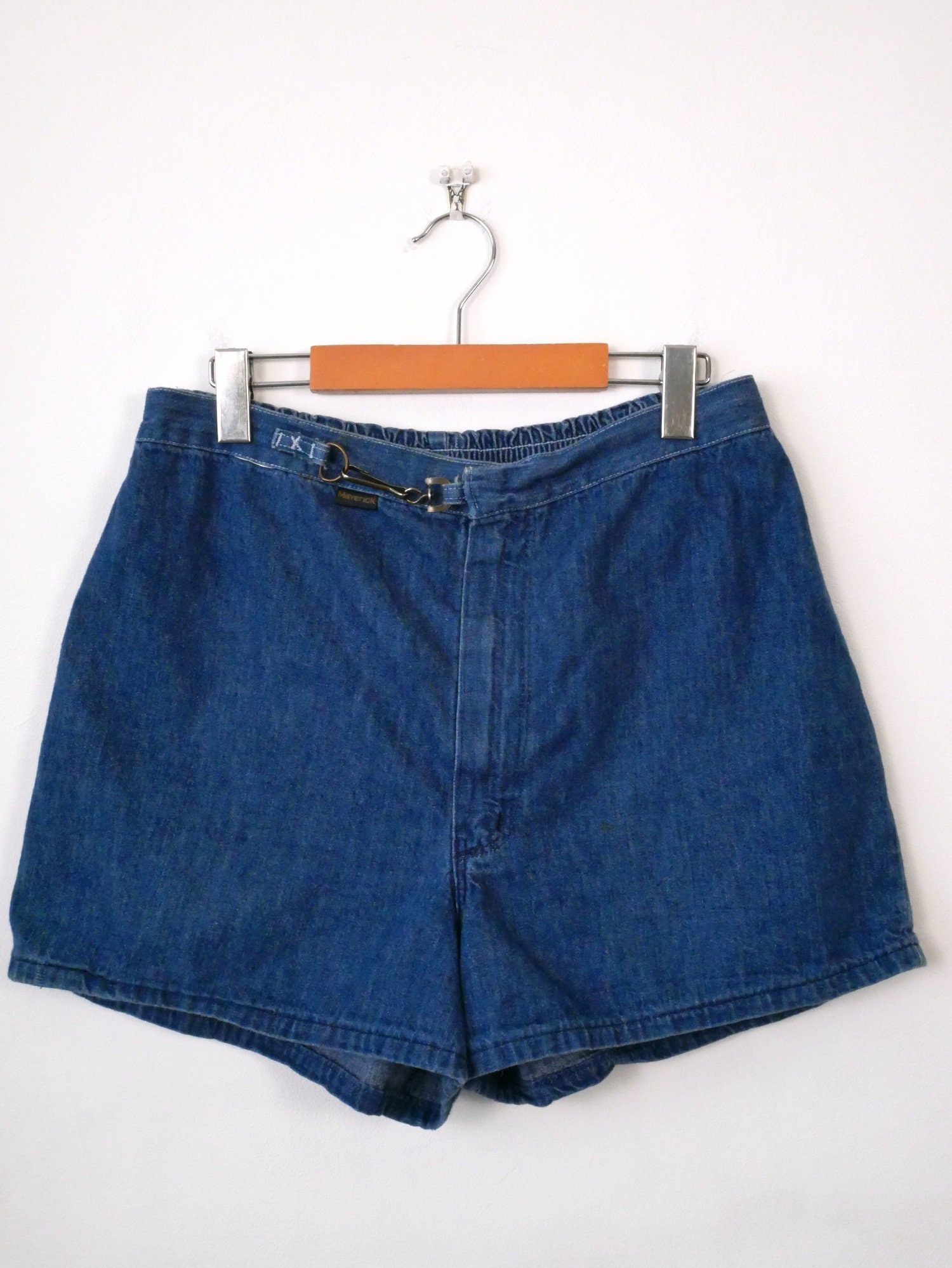 【HI FI FNK】Vintage Star Bermuda Denim Jean Shorts Womens Star Patchwork Denim Shorts Y2K Vintage