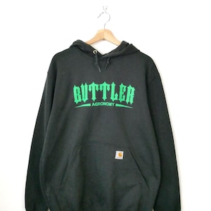 Sudadera con capucha gráfica negra Carhartt para hombre sin usar imagen 1