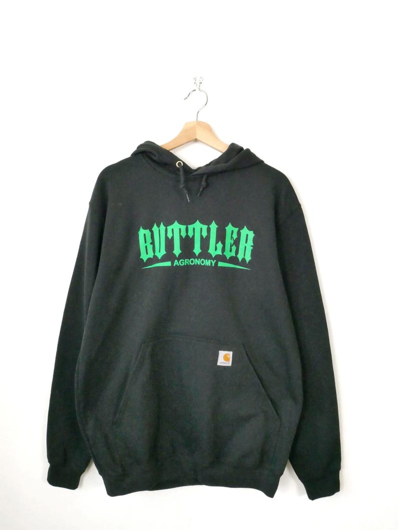 Sudadera con capucha gráfica negra Carhartt para hombre sin usar imagen 1