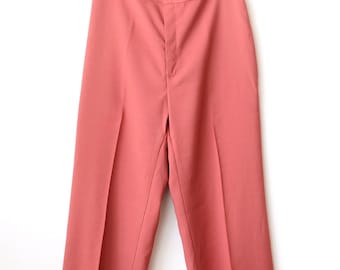 1970er Jahre Levi's Damen koralle Sta-Prest Stoffhose