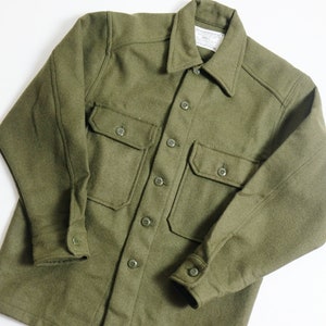 Vintage 1980&#39;s Canadian Army Cold Whether Wool Field Shirt/Deadstock/NEW/XS/S/M