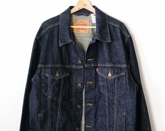Raw Denim Jacket - Etsy