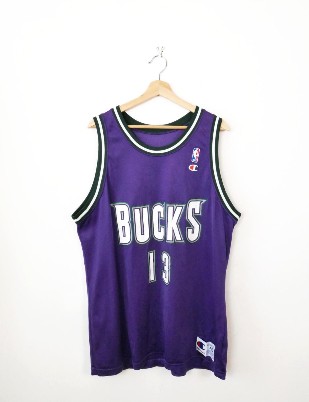 Vintage 90s Champion Milwaukee Bucks Glenn Robinson NBA Jersey
