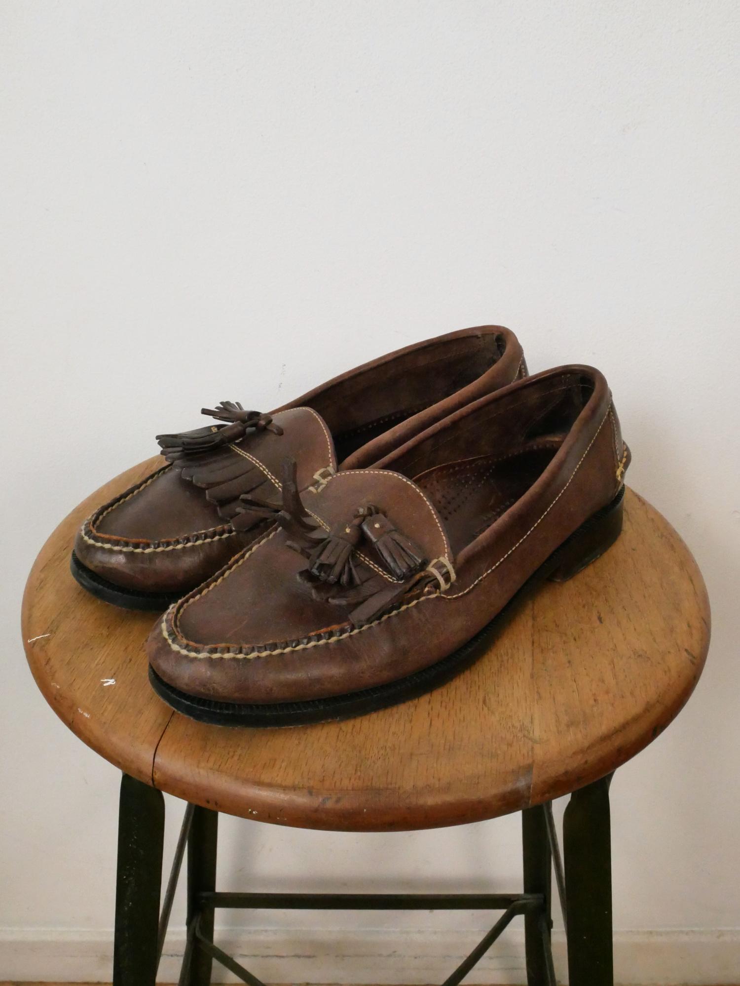 Vintage Cole Haan Men\'s Dark Brown Tassel Loafers il_fullxfull.6206773928_17tn.jpg main image 2