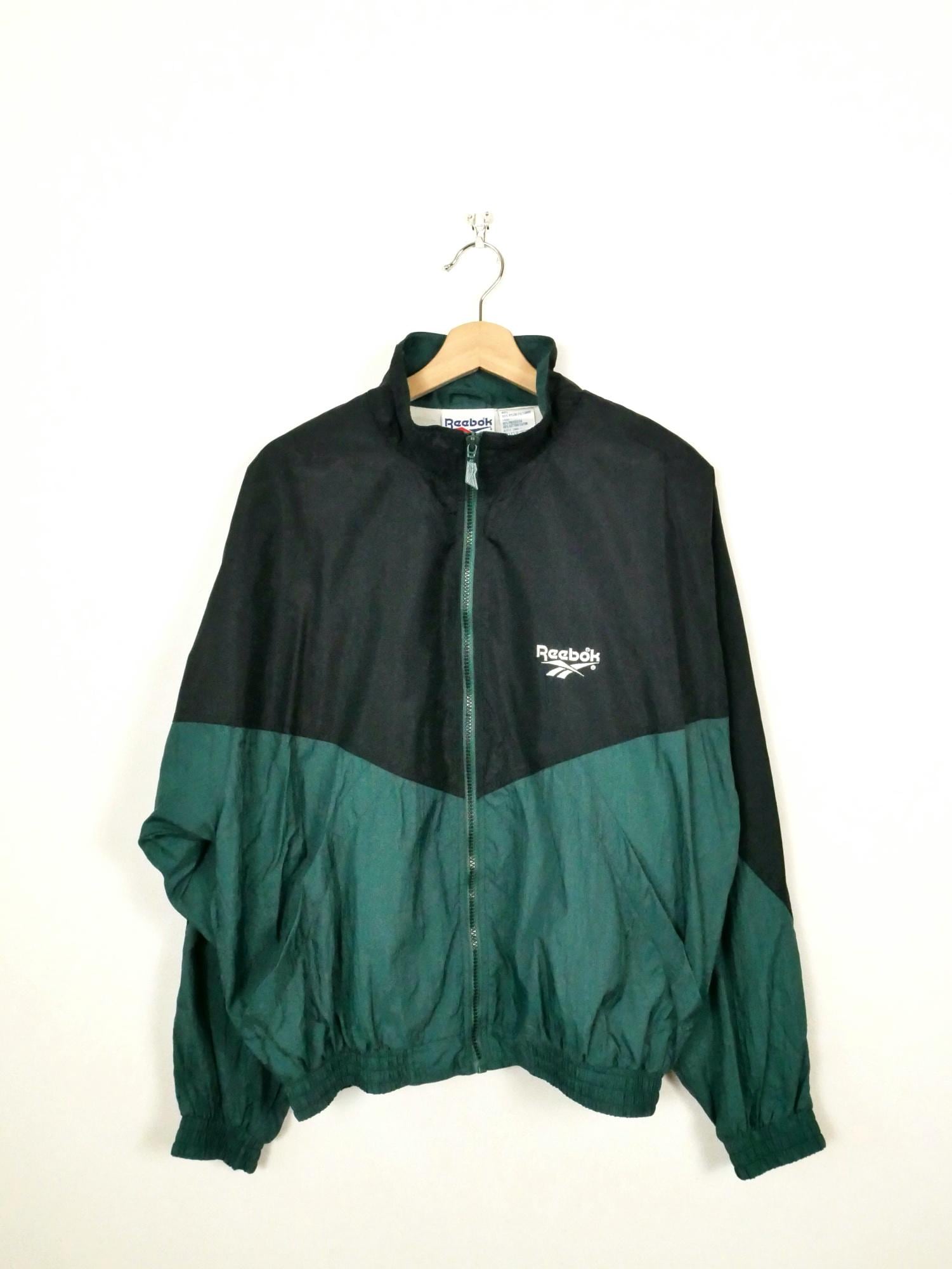 Chaqueta Fina Sudadera Reebok Vintage Mujer Olive Poleron Con